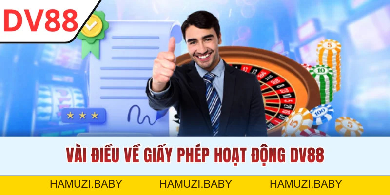 Giấy Phép Hoạt Động DV88 - Tiêu Chuẩn Pháp Lý Quốc Tế - HAMUZI